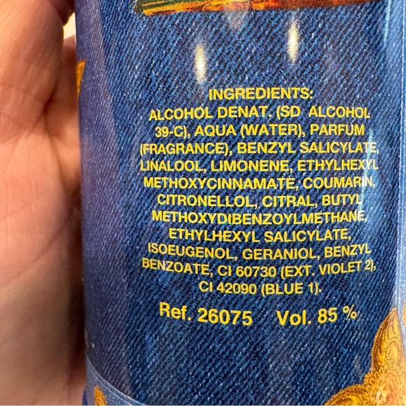 Versace BlueJeans Man 75ml Eau De Toilette Natural Spray e 2.5 Us fl.oz NEW - Picture 2 of 4